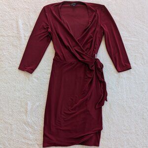 Ivy+Blue Dark Red wrap dress - Size 8